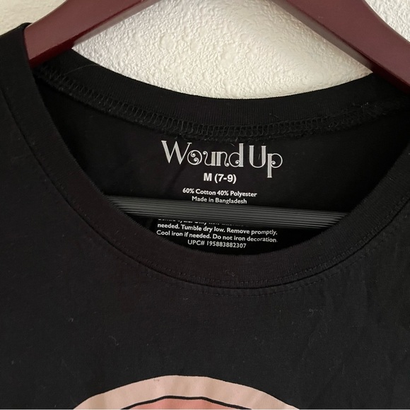 Wound Up Rainbow Lady Graphic Tee in Black - Size Medium - Picture 4 of 6